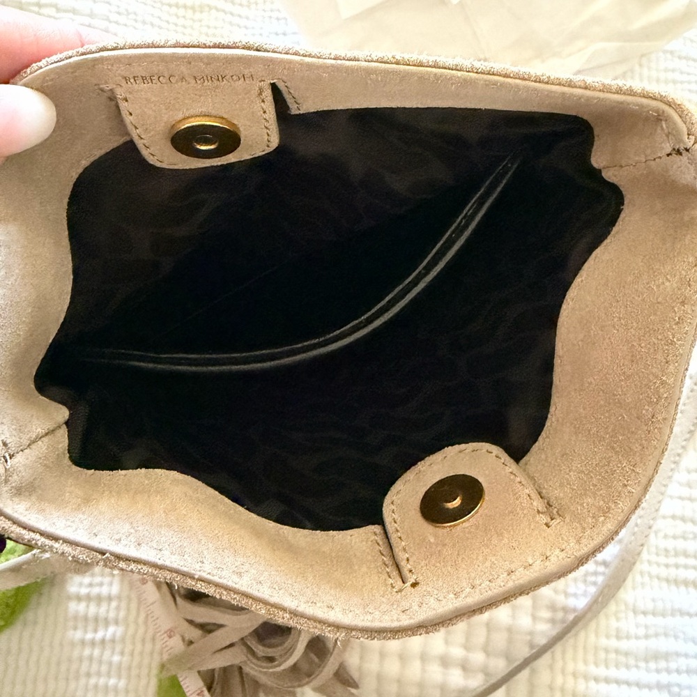 Rebecca Minkoff Carly Fringe Suede Crossbody Bag - Picture 11 of 12